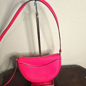 Michael Kors Dover Small Half Moon Crossbody Shoulder Bag NWT